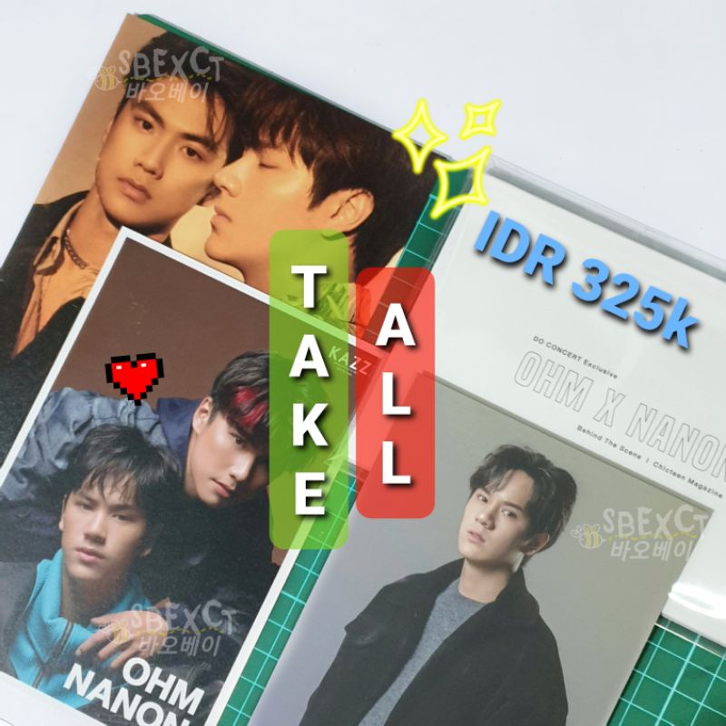 [TAKE ALL] postcard ohmnon OhmNanon Kazz + rollacoaster + chicteen magz + nanon boys don't cry (bdc)