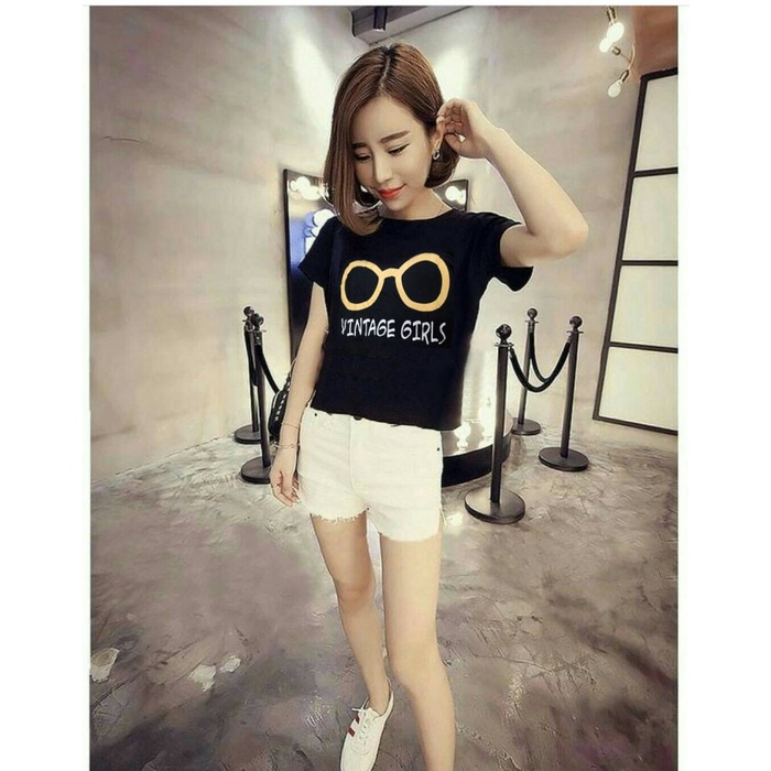 Blouse lengan pendek / kaos wanita lengan pendek / atasan wanita