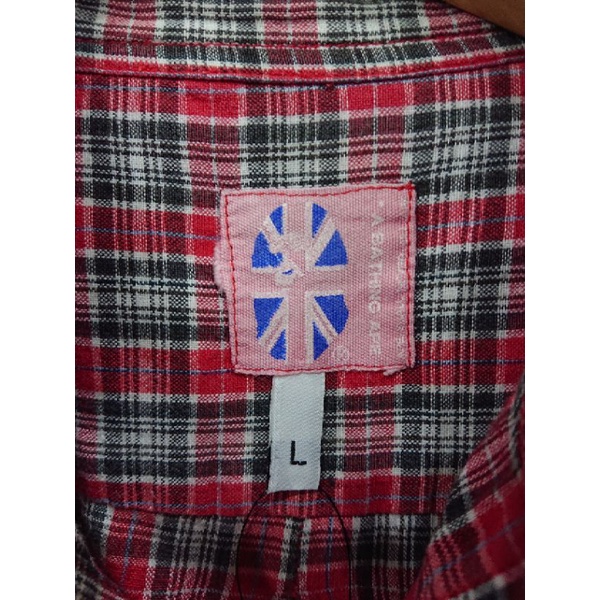 kemeja flannel a bathing ape original second //kemeja flanel bape second