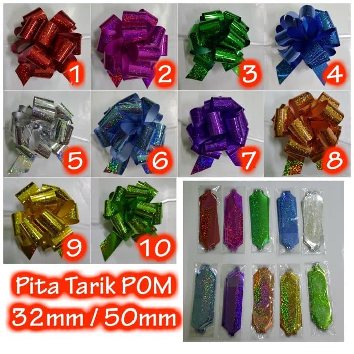 

Pita Tarik Pom Hologram 32mm - RIBBON Limited