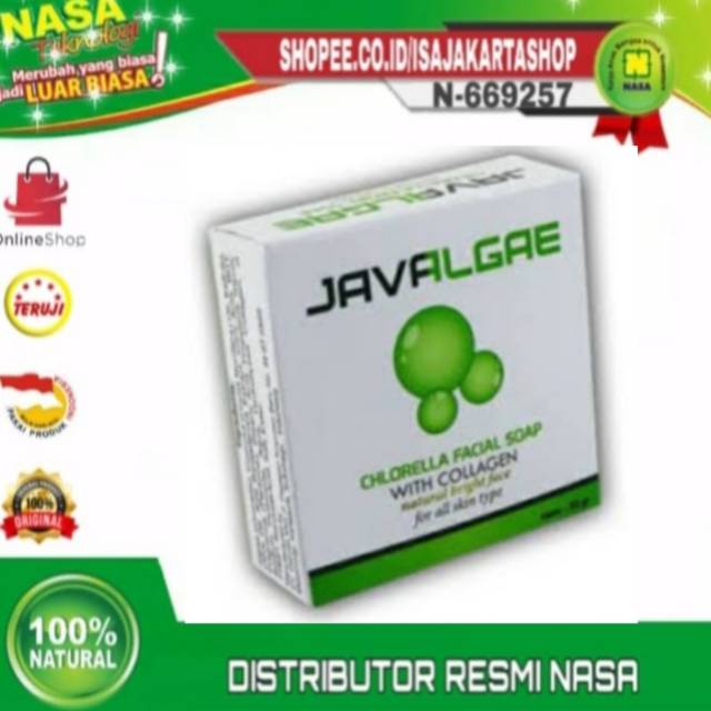 Javalgae nasa sabun collagen Facial foam collagen nasa sabun perawatan