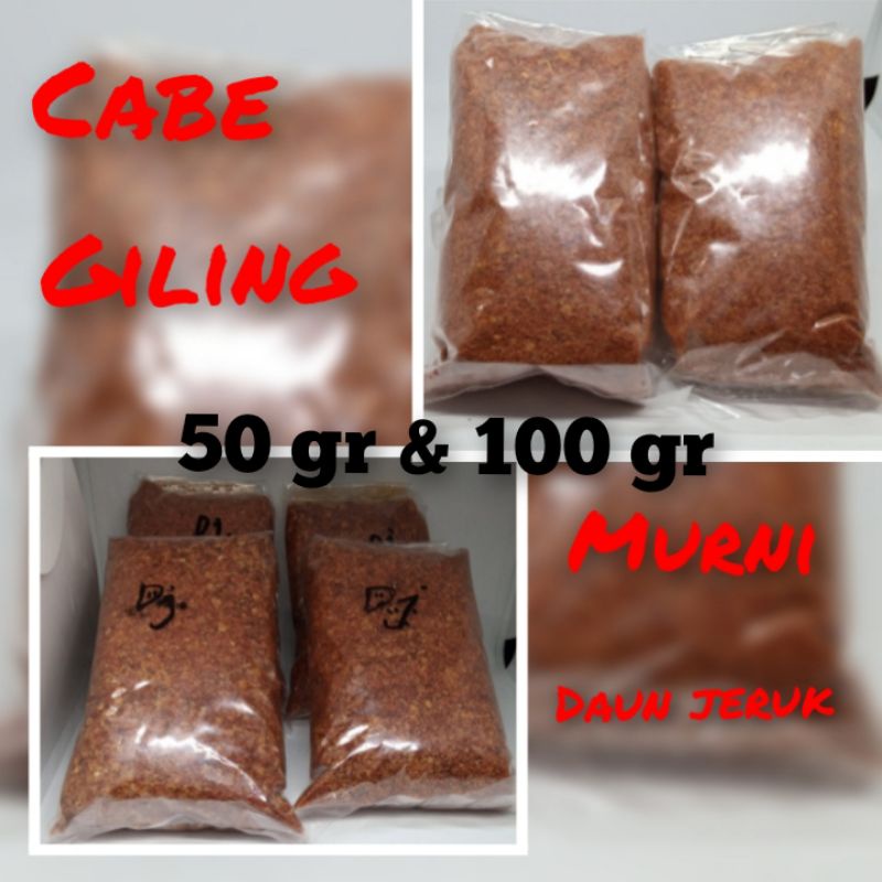 

Cabe Murni Giling bentuk kasar bukan yang halus