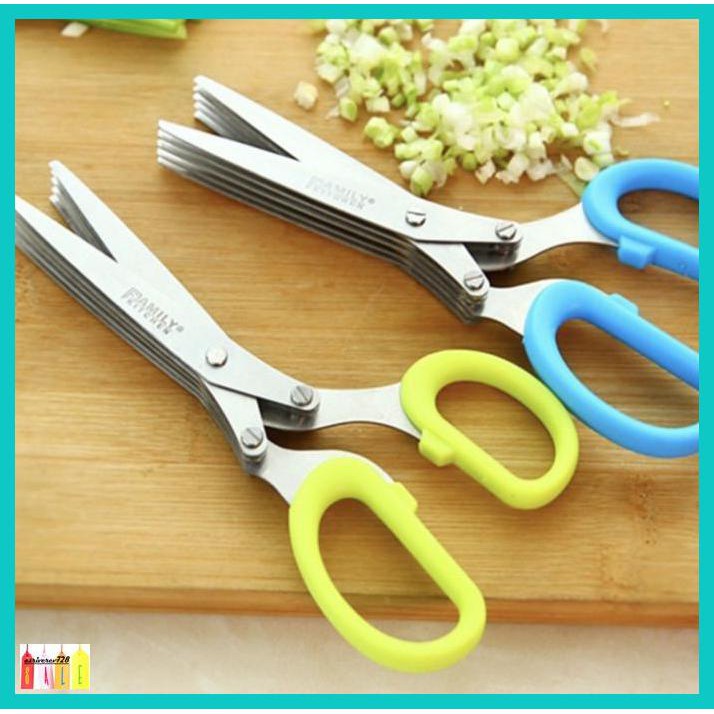 

GNOTOMEP- FUNBAKING - GUNTING SAYUR 5 LAPIS GUNTING SERBAGUNA GUNTING MULTIFUNGS -ASLII.