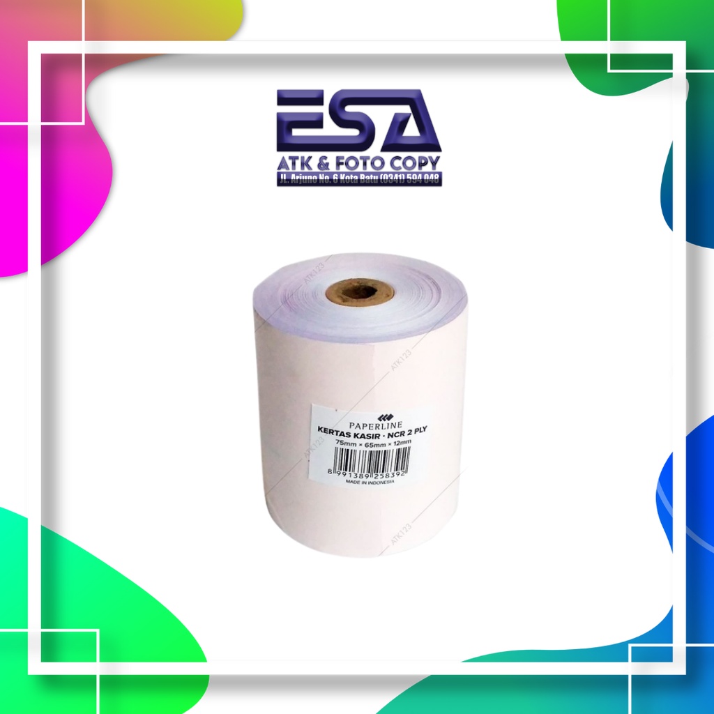 

Kertas Kasir Roll Ncr 2 Ply App Paperline 75x65x12mm