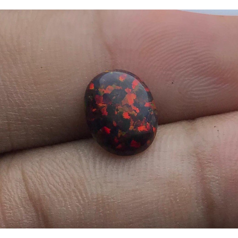 Batu Permata Kalimaya Merah Api Asli