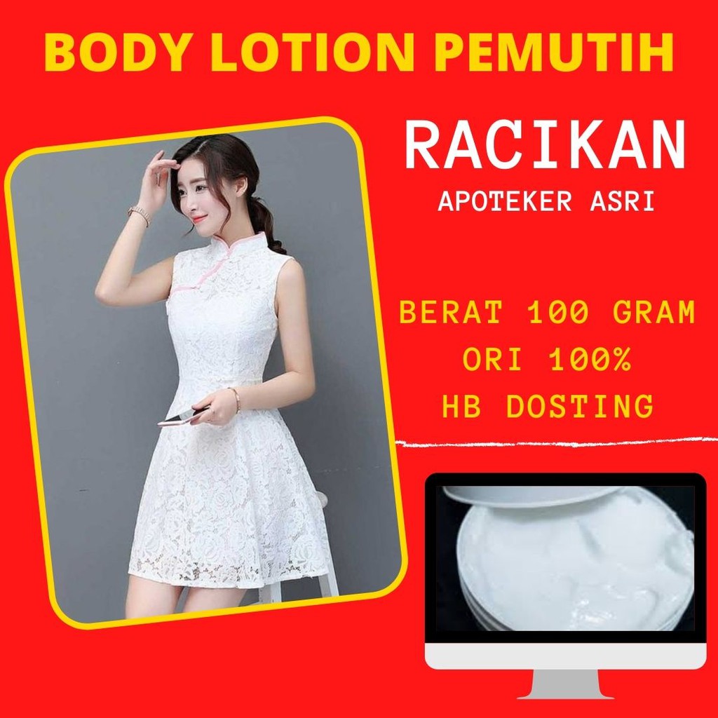 Body Lotion Whitening Forte -  HB Dosting Rapid Super ORIGINAL Pemutih Racikan Apoteker 100 gram