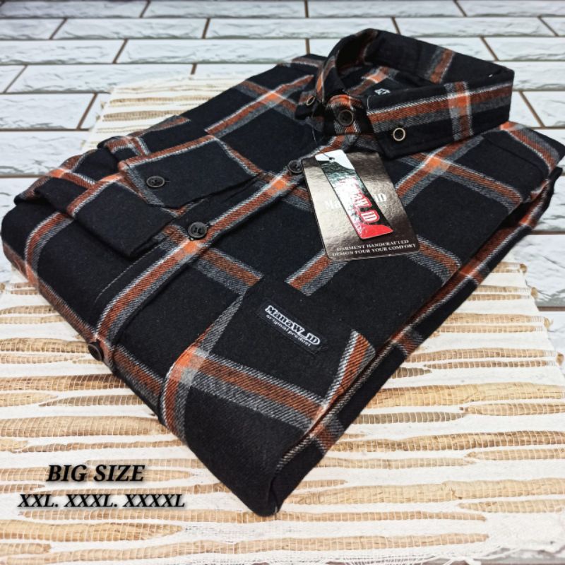 kemeja Flanell jumbo - kemeja Flanel pria - kemeja Flanel