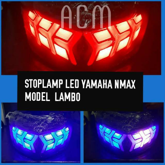 LAMPU STOP LED YAMAHA NMAX MODEL LAMBORGHINI / STOPLAMP NMAX  LAMBO