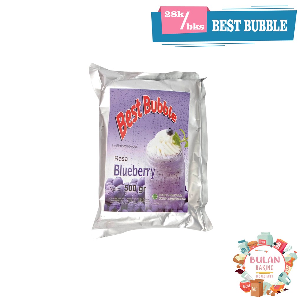 

Bubuk Minuman Best Bubble Blueberry (500g)