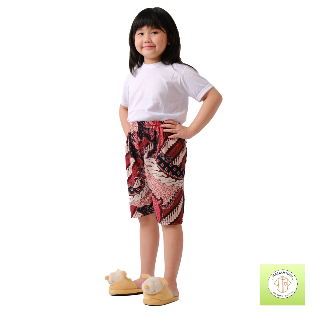 Hanamichi TAYA Celana Pendek Anak Casual Corak Batik