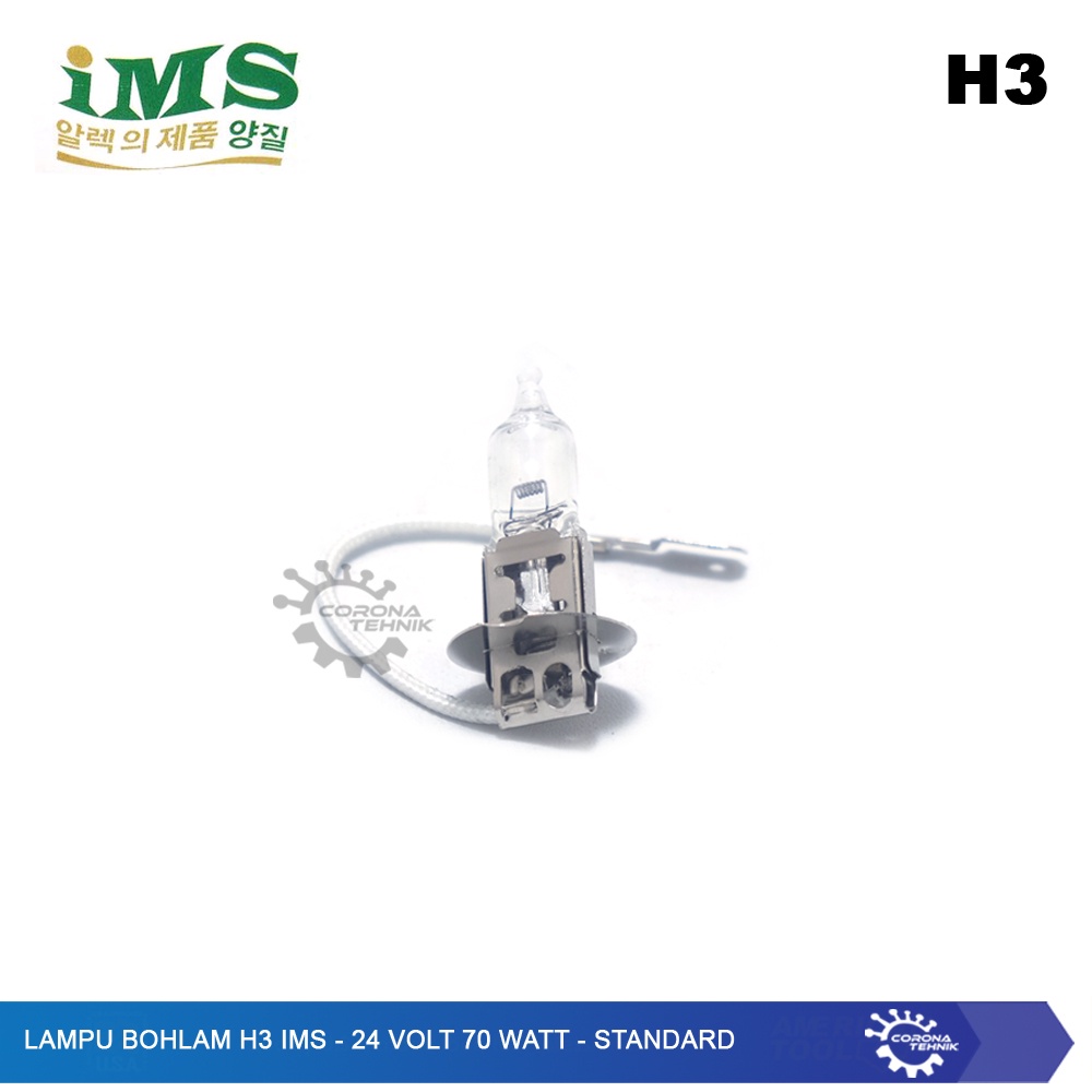 H3 - Lampu Bohlam IMS - 24 Volt 100 Watt PK22S