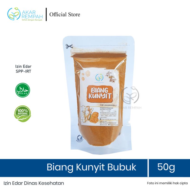 

Akarrempah Biang Kunyit Bubuk Murni / Serbuk Induk Kunyit