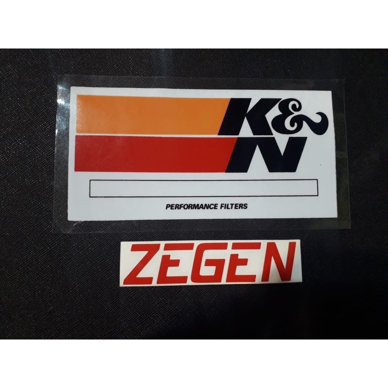 

Stiker sticker k&n tempel dalam stick on
