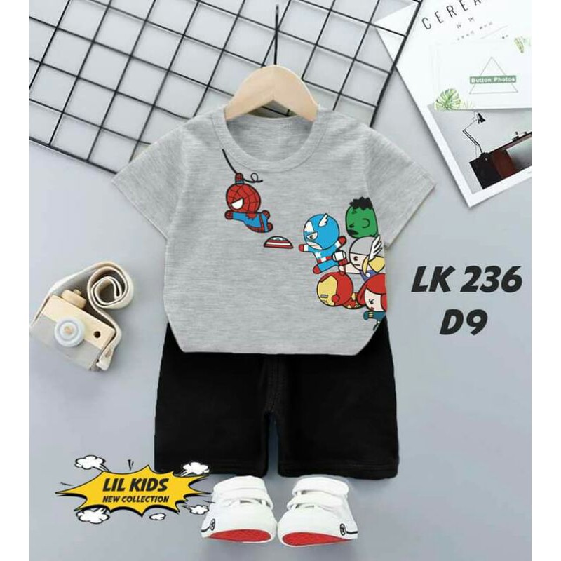 LK236 BAJU MAEN ANAK CWO (bahan kaos printing)