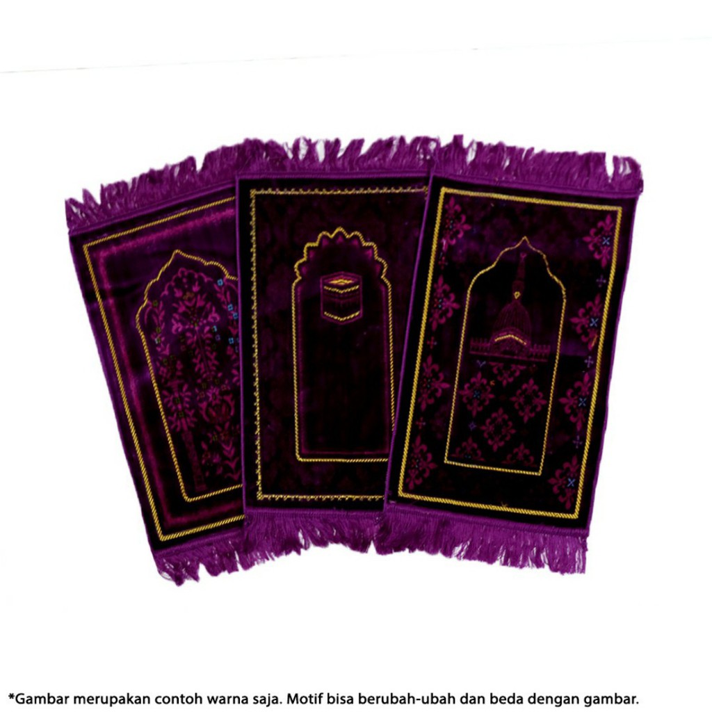 Sajadah Bulu Halus Armaan Kecil Sajadah Anak / Sajadah Muka-Ungu