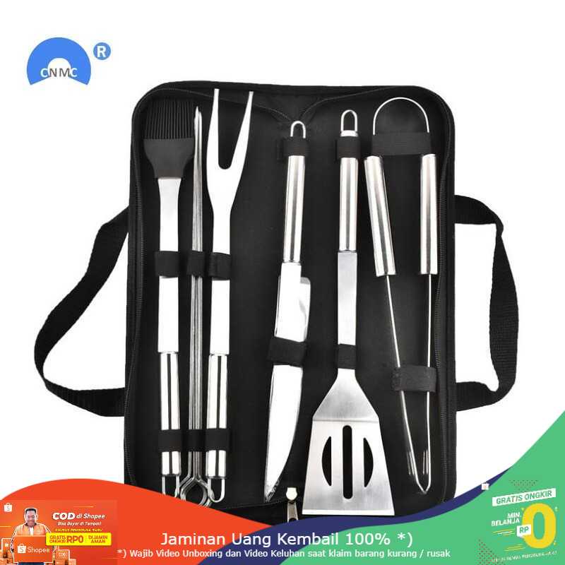 (BISA COD) RVOSTR GLANYOMI Peralatan Panggang Daging BBQ Spatula Grill 10 in 1 - VWN-102