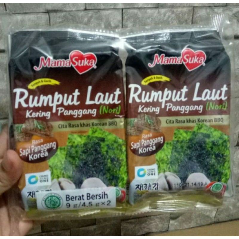 Mamasuka Rumput Laut 1bungkus isi 2 pack