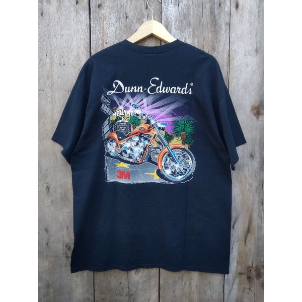 kaos vintage gildan dunn edwards biker jumbo big size fit XL second original