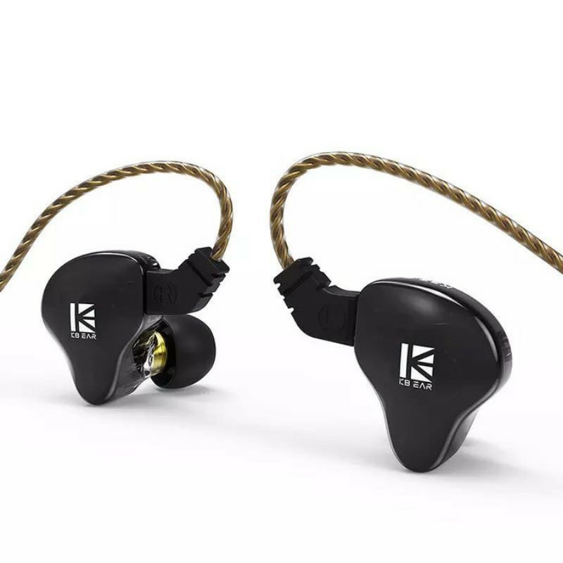 KBEAR KS2 with Mic 1DD+1 BA 2 Pin 0.78mm KB EAR IEM Earphone Headset