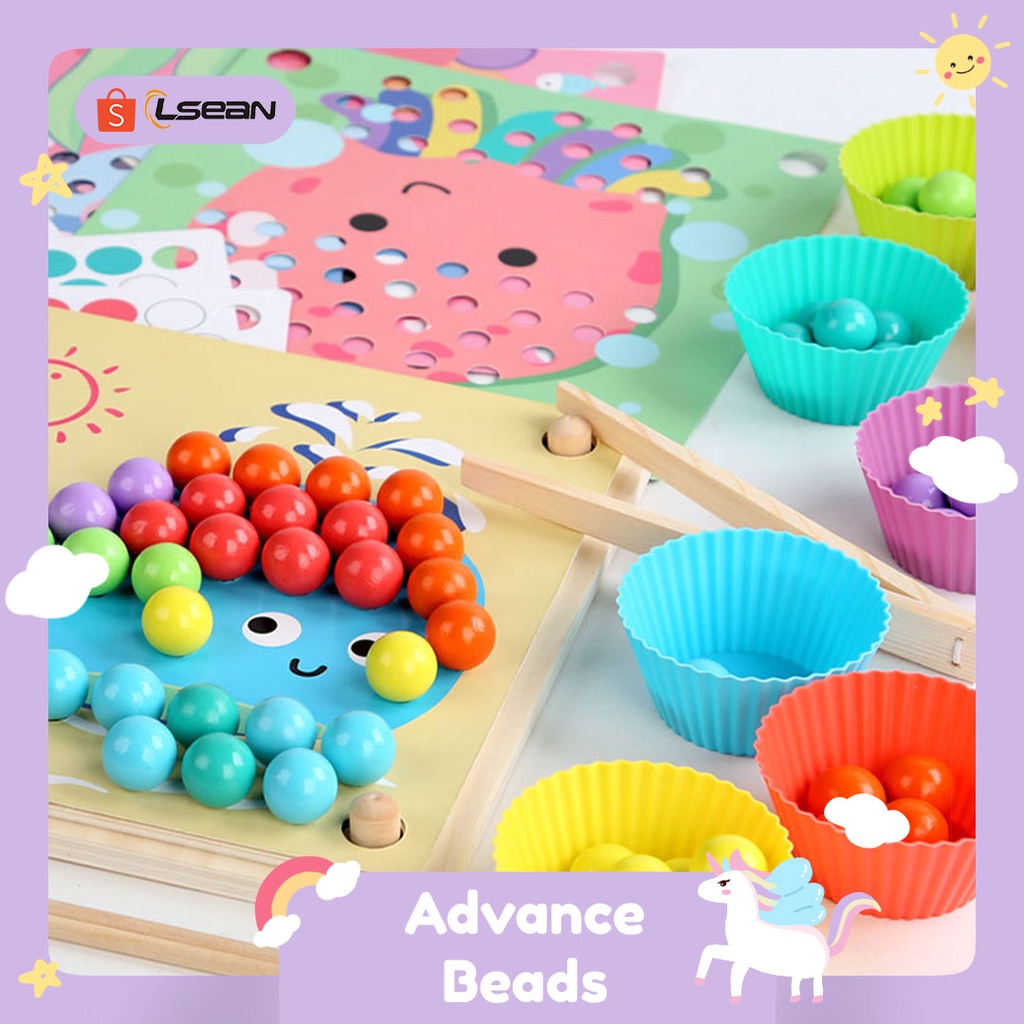 MAINAN EDUKASI CLIP BEADS GAME CHILDREN