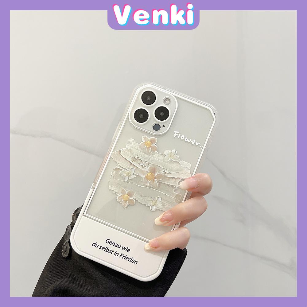 iPhone Case Acrylic Invisible Folding Stand Silicone Soft Case Airbag Shockproof Cover Camera Flower Compatible For iPhone 11 Pro Max 13 Pro Max 12 Pro Max 7Plus xr XS Max