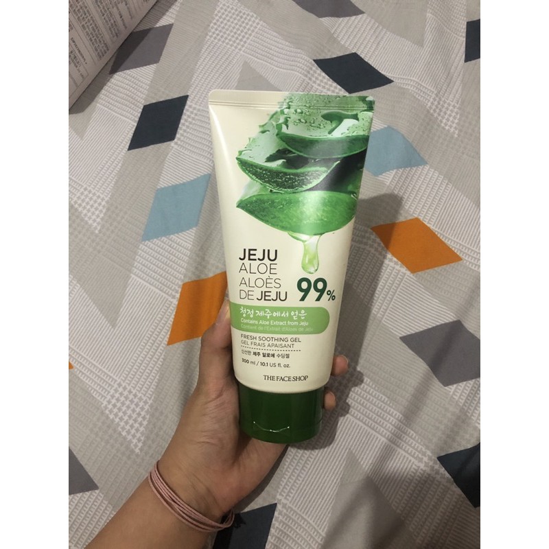 BPOM THE FACE SHOP Jeju Aloe Vera 99% Soothing Gel Tube 300ml Original