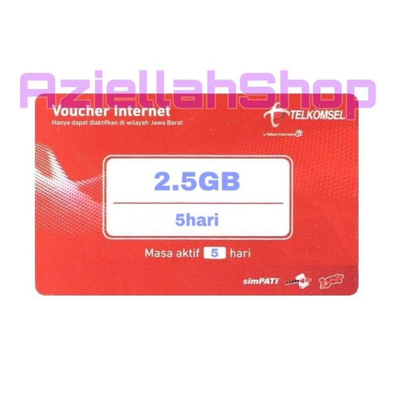 Telkomsel 2.5 GB 5hari