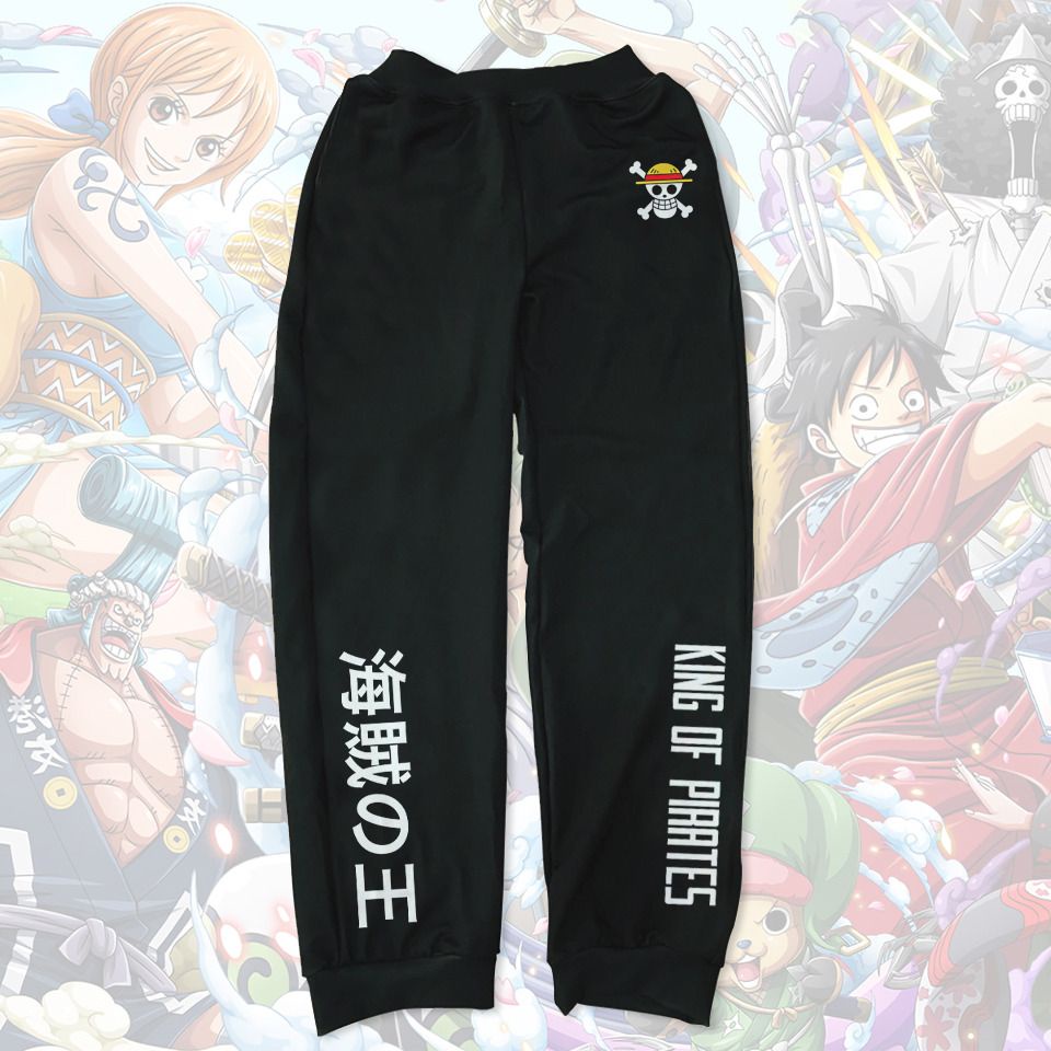 Jogger Pants Onepiece King Of Pirates Anime Manga Premium Unisex