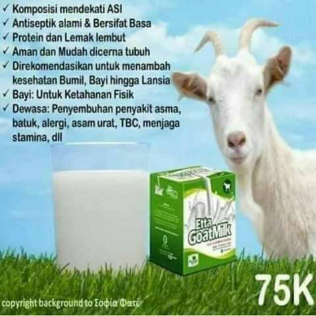 

Susu Kambing Bubuk/Etta goat milk