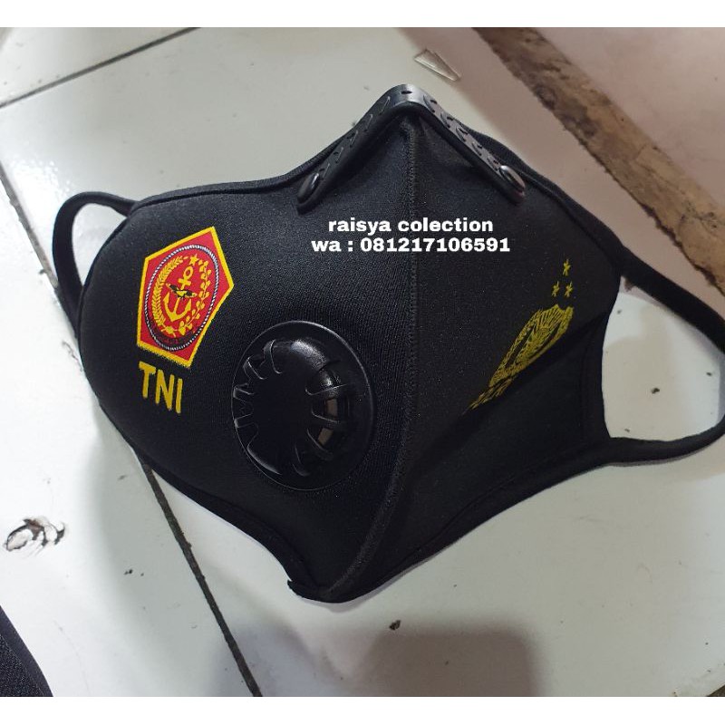 masker tni polri ventilator/ masker tni polri