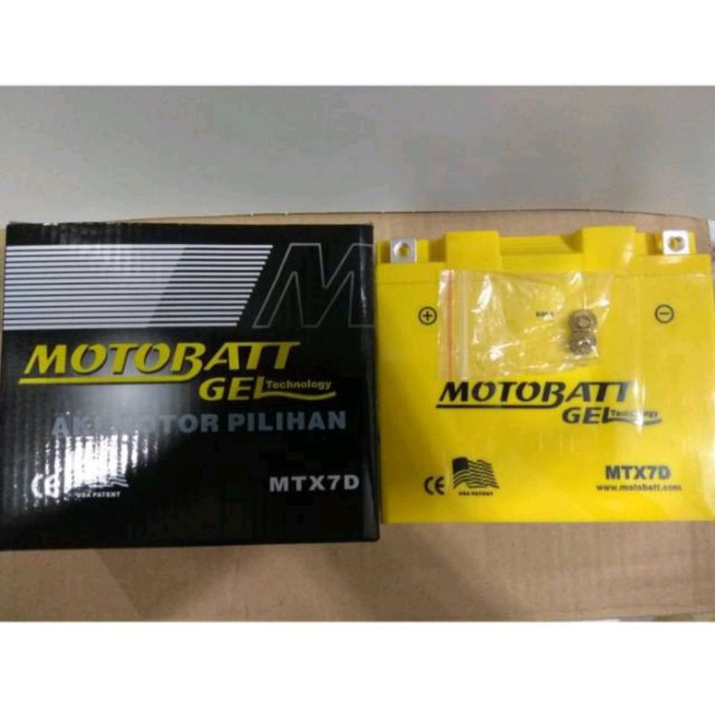AKI MOTOR YAMAHA NAUVO Z, SCORPIO Z MOTOBATT MTX7D AKI KERING /GEL ORI