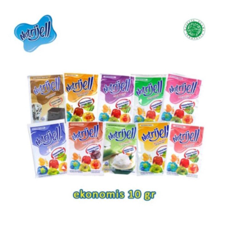 

NUTRIJELL 10GR JELLY POWDER NUTRIJELL KEMASAN EKONOMI VARIAN RASA