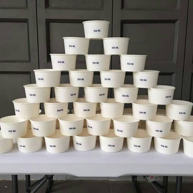 

Paper Bowl 650ml / Paperbowl / Food Packaging / Mangkok Kertas/Kemasan