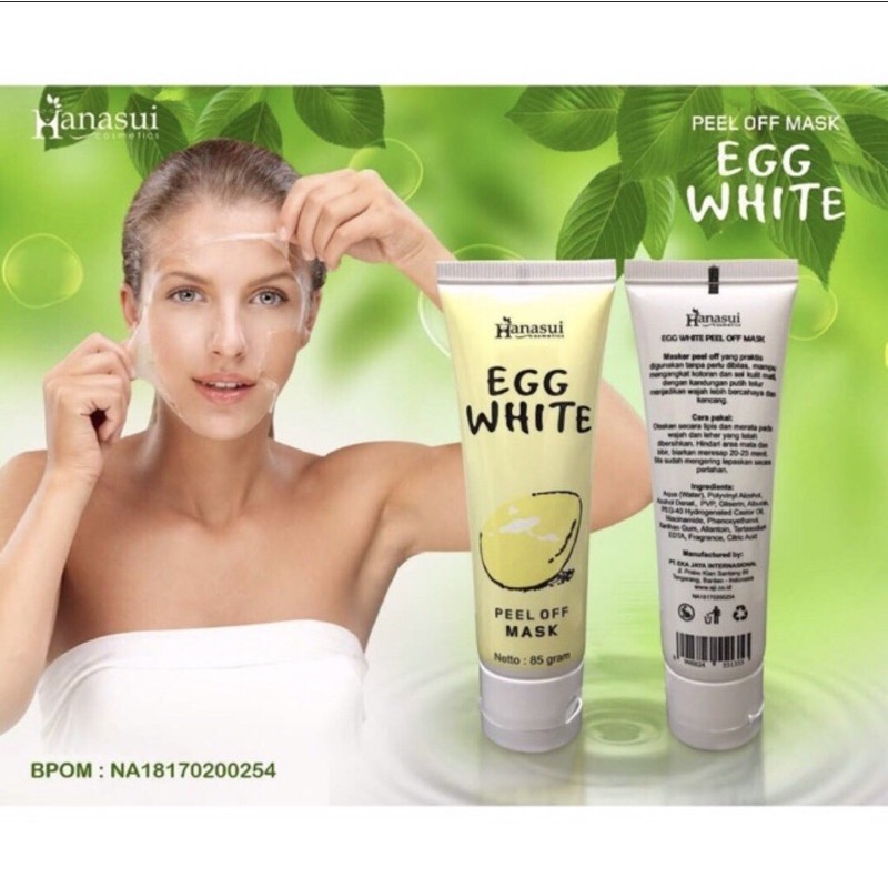 HANASUI PEEL OFF MASK - EGG WHITE EGG WHITE PEEL OF MASK