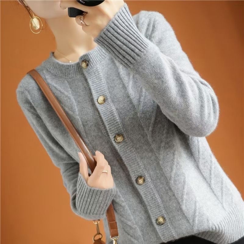 Cardigan Ji-Hyun Soft Knit Import - Cardigan Korea - Outer Rajut Wanita TM (MG0800)