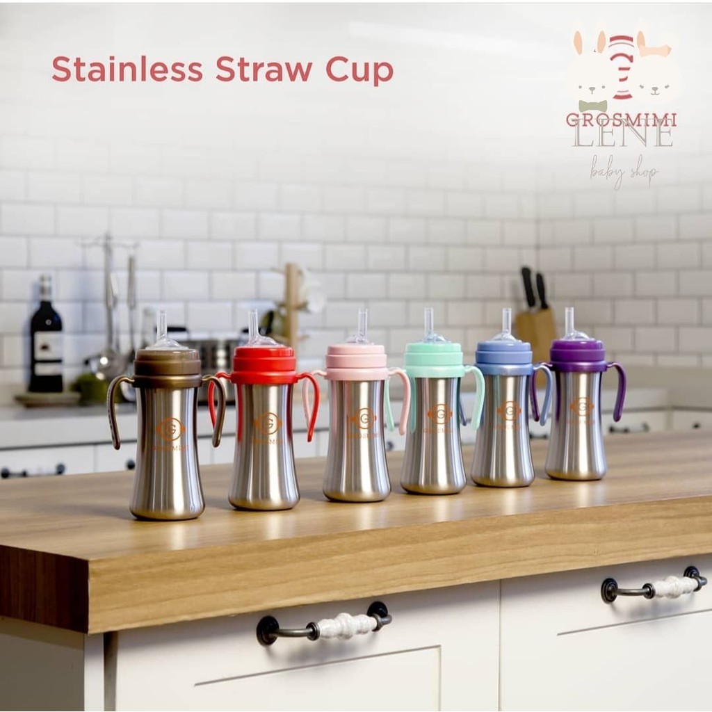 Grosmimi Stainless Straw Cup 200ml