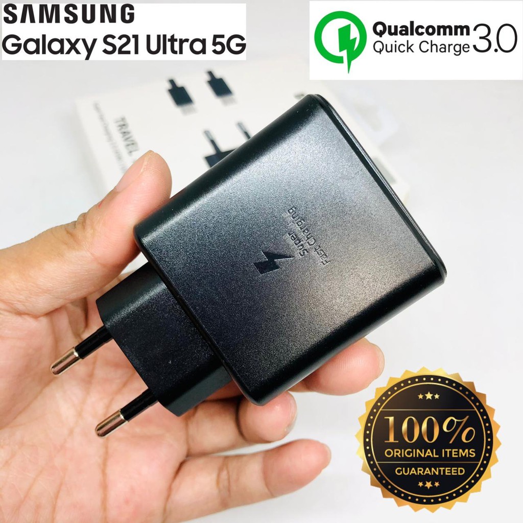 Super Fast Charging travel adaptor 45W Charger Samsung Galaxy S21 Ultra S20+ Note 10 Plus  USB-C TO C