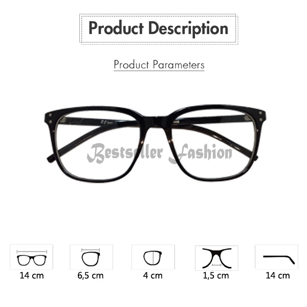 Kacamata Lensa Normal Terbaru Wanita Pria Import anti Radiasi Blue Light Kacamata Fashion Blueray Bingkai Kotak free case