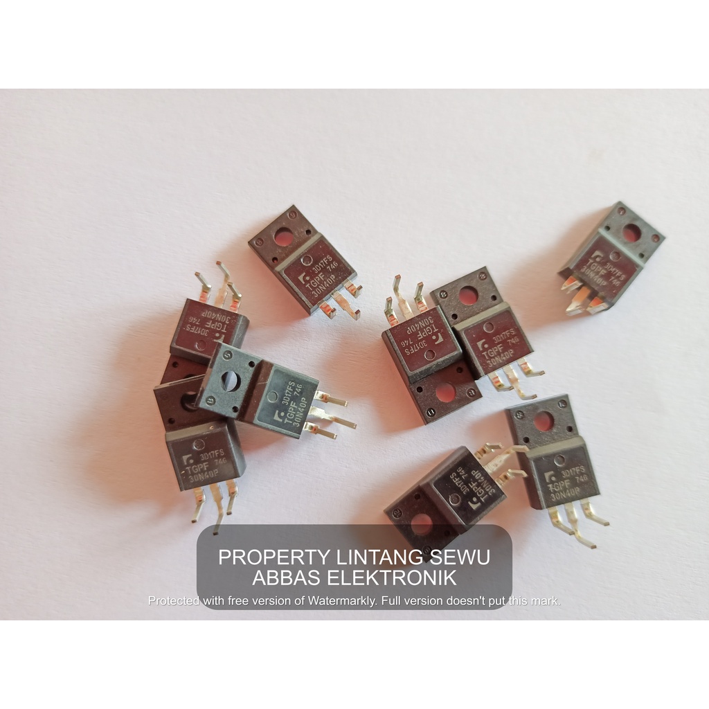 IGBT TGPF 30N40 P original murah pengganti RJP 63K2 63K3 IRG71 30F122  30F124 30F127 30J122 30J127