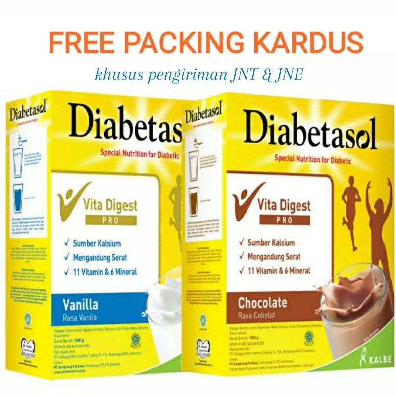 

DIABETASOL VANILA DAN COKLAT 950G 950gr