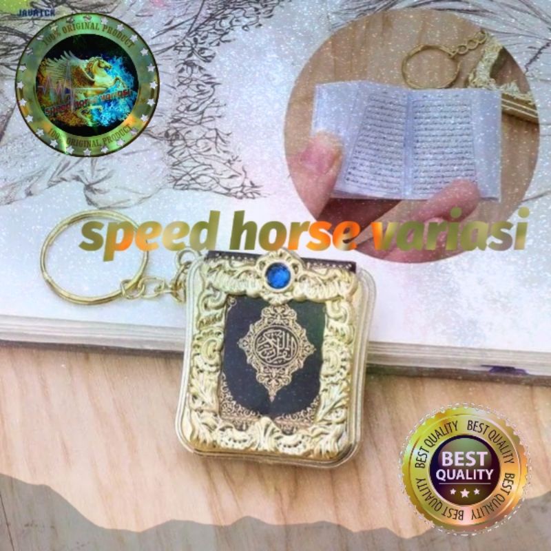 Gantungan kunci model Al Quran/oleh oleh Haji Universal