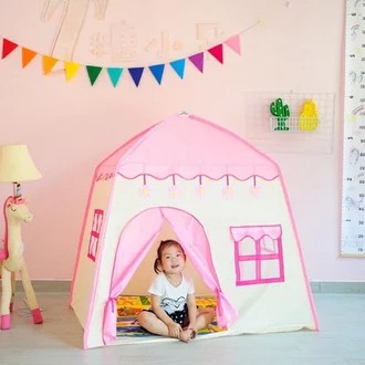 [COD] Tenda Bermain Anak Model Rumah Castle Camping Indoor Outdoor | Tenda Kemping Anak