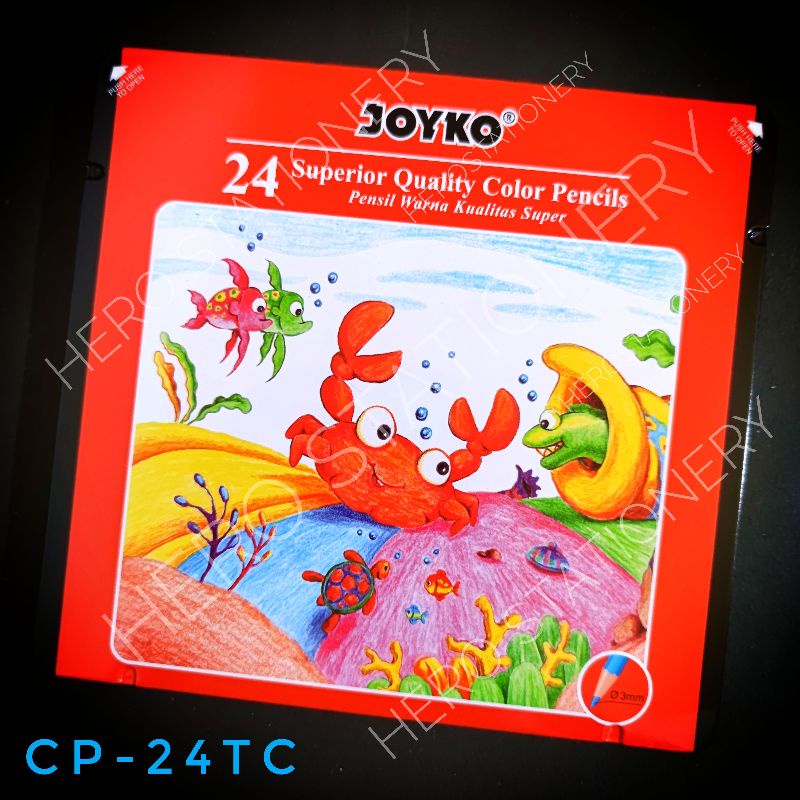 

Pensil warna joyko kaleng 24 warna CP-24TC