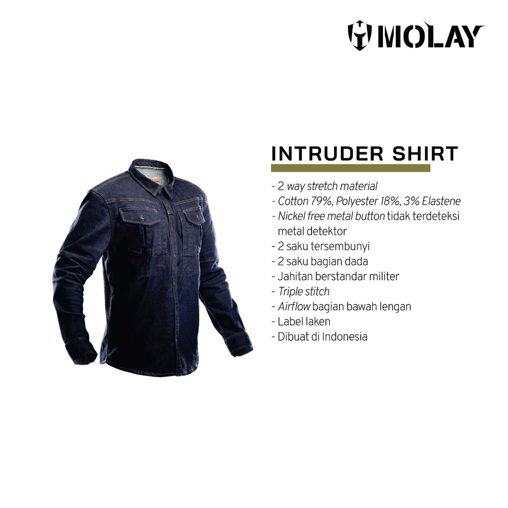 

Kemeja Denim MOLAY Intruder Shirt