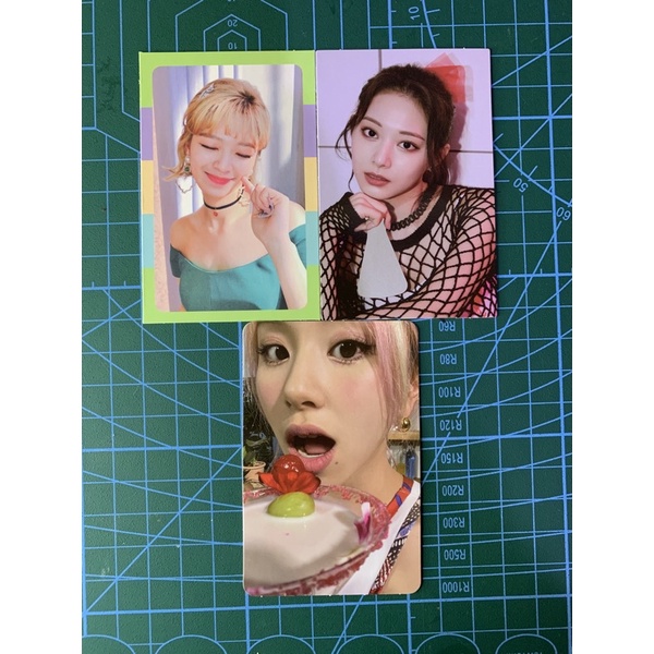 Photocard chaeyoung gelas cocktail jeongyeon wil tzuyu fol
