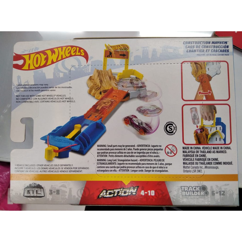 Hot Wheels Construction Mayhem Track Pelontar Mainan Mobil-mobilan anak track hotwheels