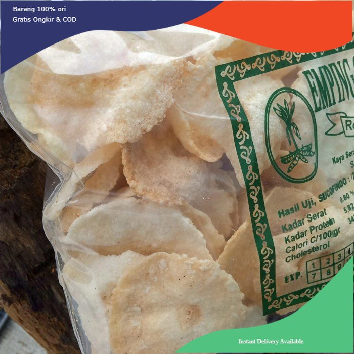 

Emping Garut Super Non kolesterol Gluten Free MATANG