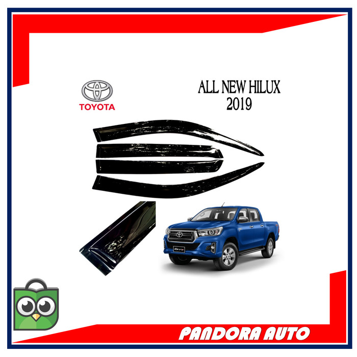 TALANG AIR MOBIL TOYOTA ALL NEW HILUX 2019 MODEL SLIM AKRILIK HITAM