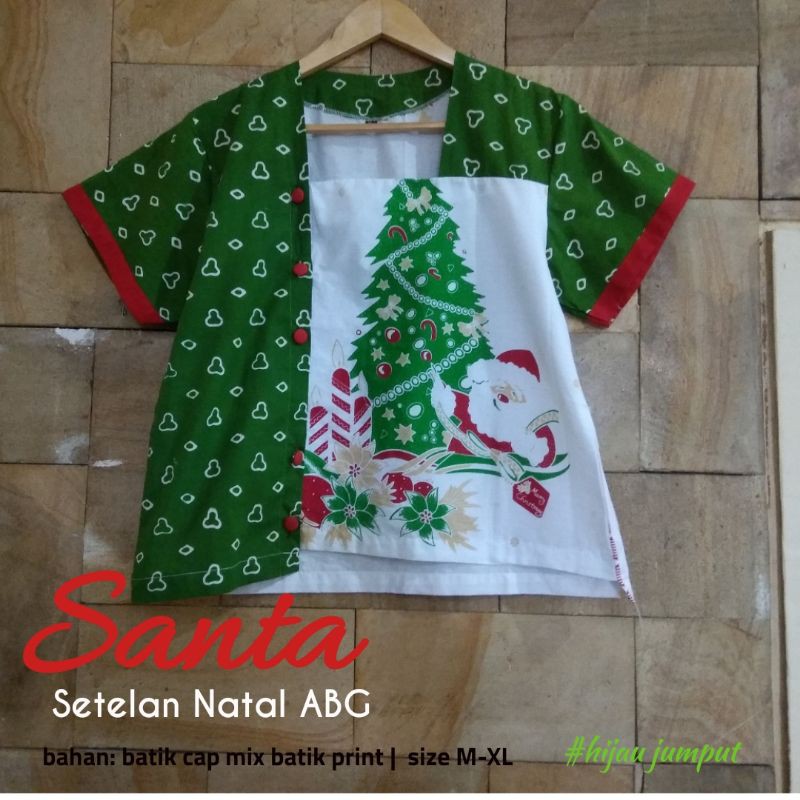 SANTA SETELAN BAJU NATAL ABG | BAJU NATAL REMAJA