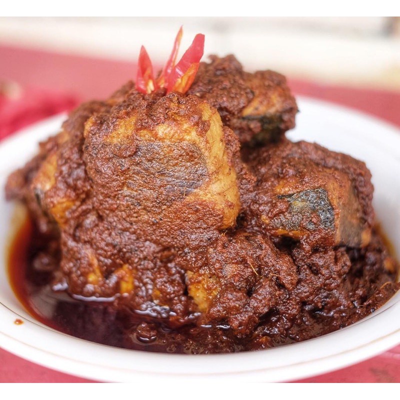 

Rendang Ikan Tuna Khas Minang Asli Padang 500gr - Uni Lili